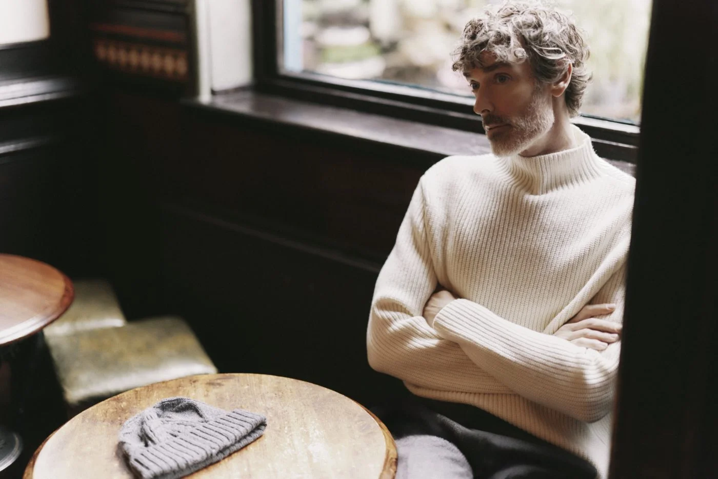 man in wool jumper