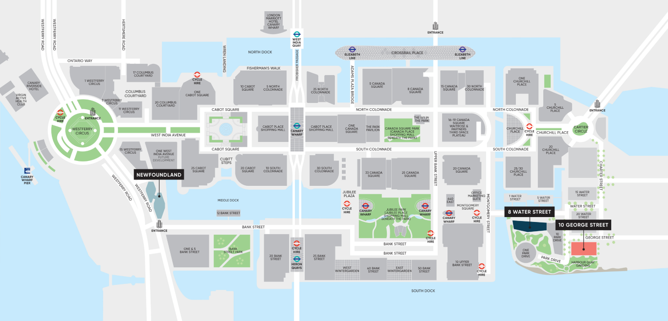 Vertus Map Canary Wharf