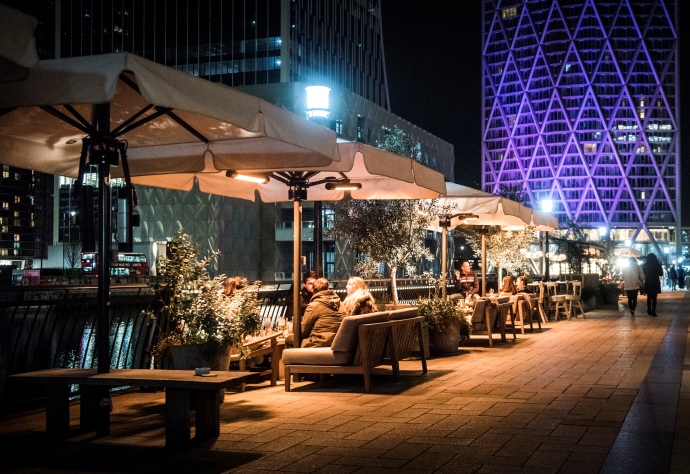 Canary Wharf’s Best Outdoor Drinking & Dining Destinations