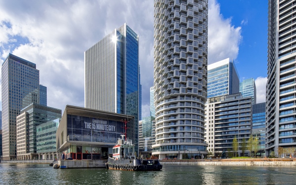Floating Pavilions Arrive In Canary Wharf