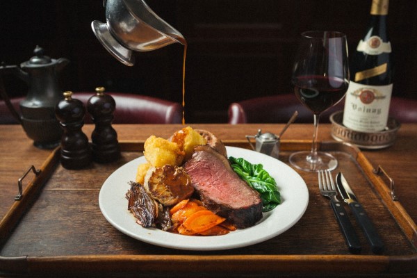 Sunday roast at Hawksmoor Wood Wharf