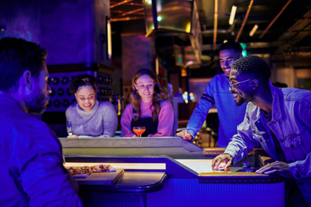 Shuffleboard at Electric Shuffle