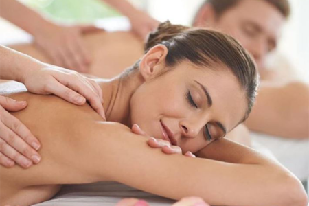 Woman receiving a massage