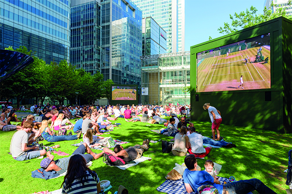 Summer Screens in Canada Square Park