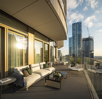 Life in the clouds: Canary Wharf Group unveils the Sky Lofts show apartments at One Park Drive