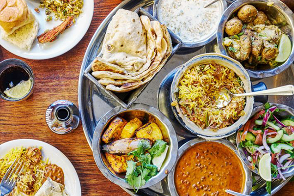 Assorted dishes from Dishoom