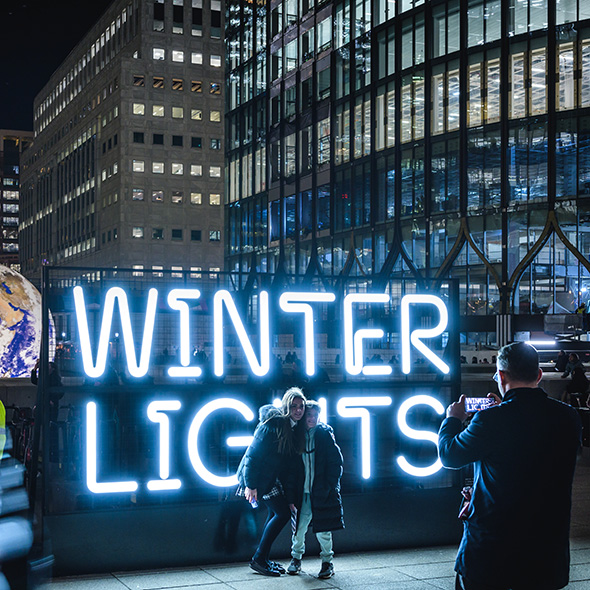 Top Tips for making the most of the Winter Lights Canary Wharf