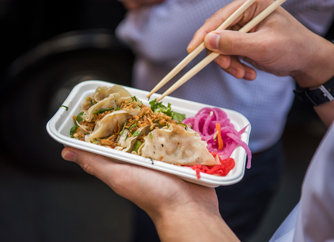 International street food delights at Canary Wharf