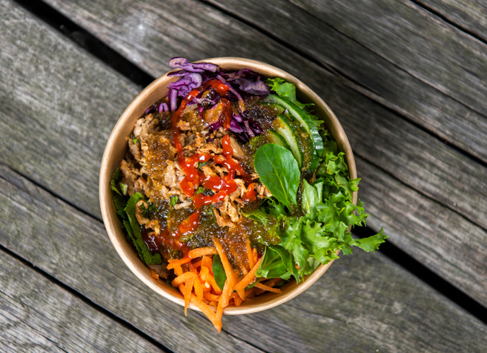 Colorful array of fresh and flavorsome dishes