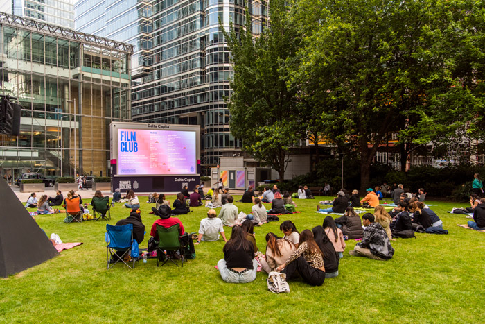 Movie nights at Canada Square Park where the Wharf's Film Club brings blockbusters and old school classics to big screens in the open air.