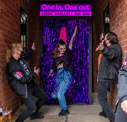 One in, One out: Canary Wharf’s Smallest Gay Bar