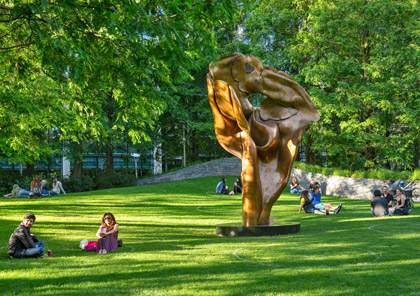 Art sculpture in the park