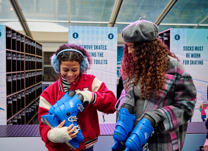 Experience some winter magic at Ice Rink Canary Wharf