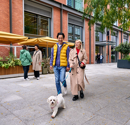 Dog-friendly destinations in Canary Wharf