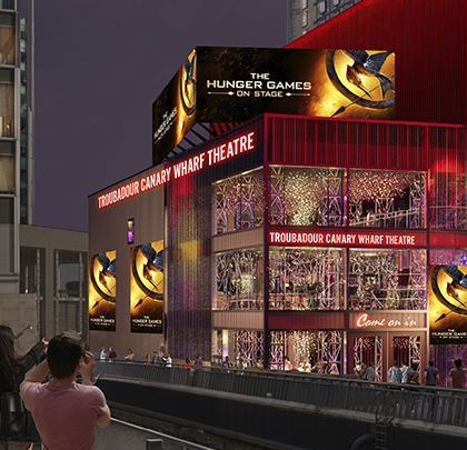 The hunger games on stage cover