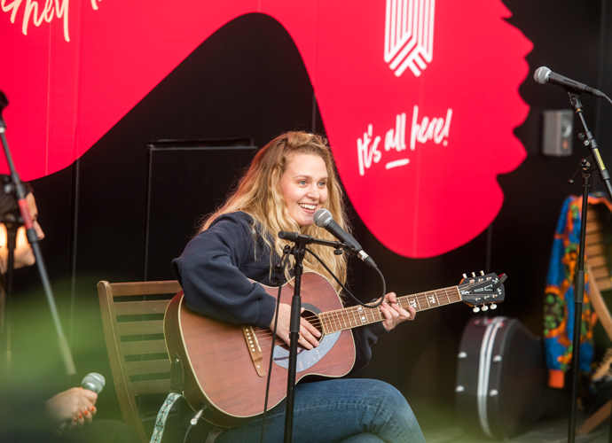 an artist performing at sofar sound