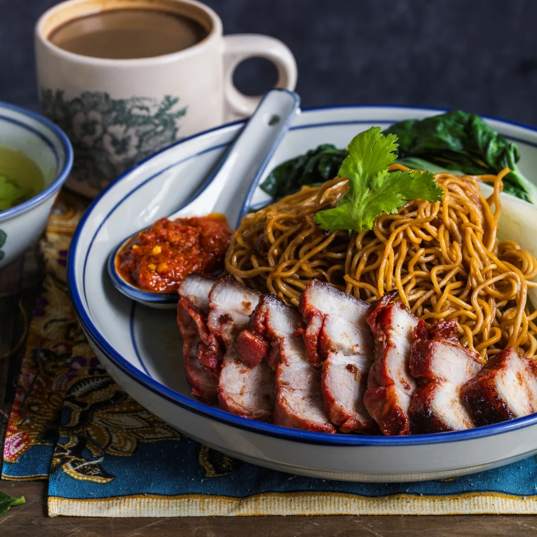 Malaysian food on plate