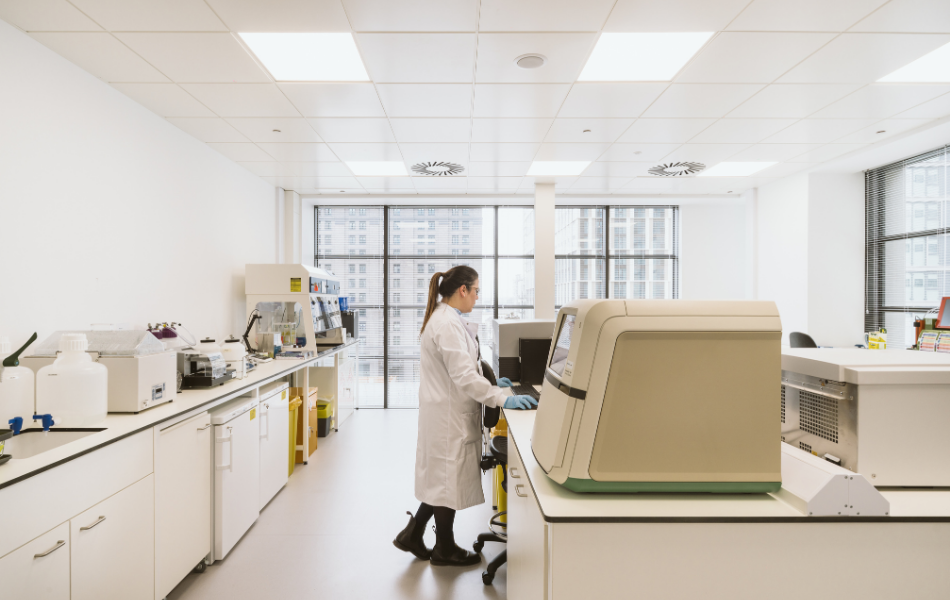 women working in lab