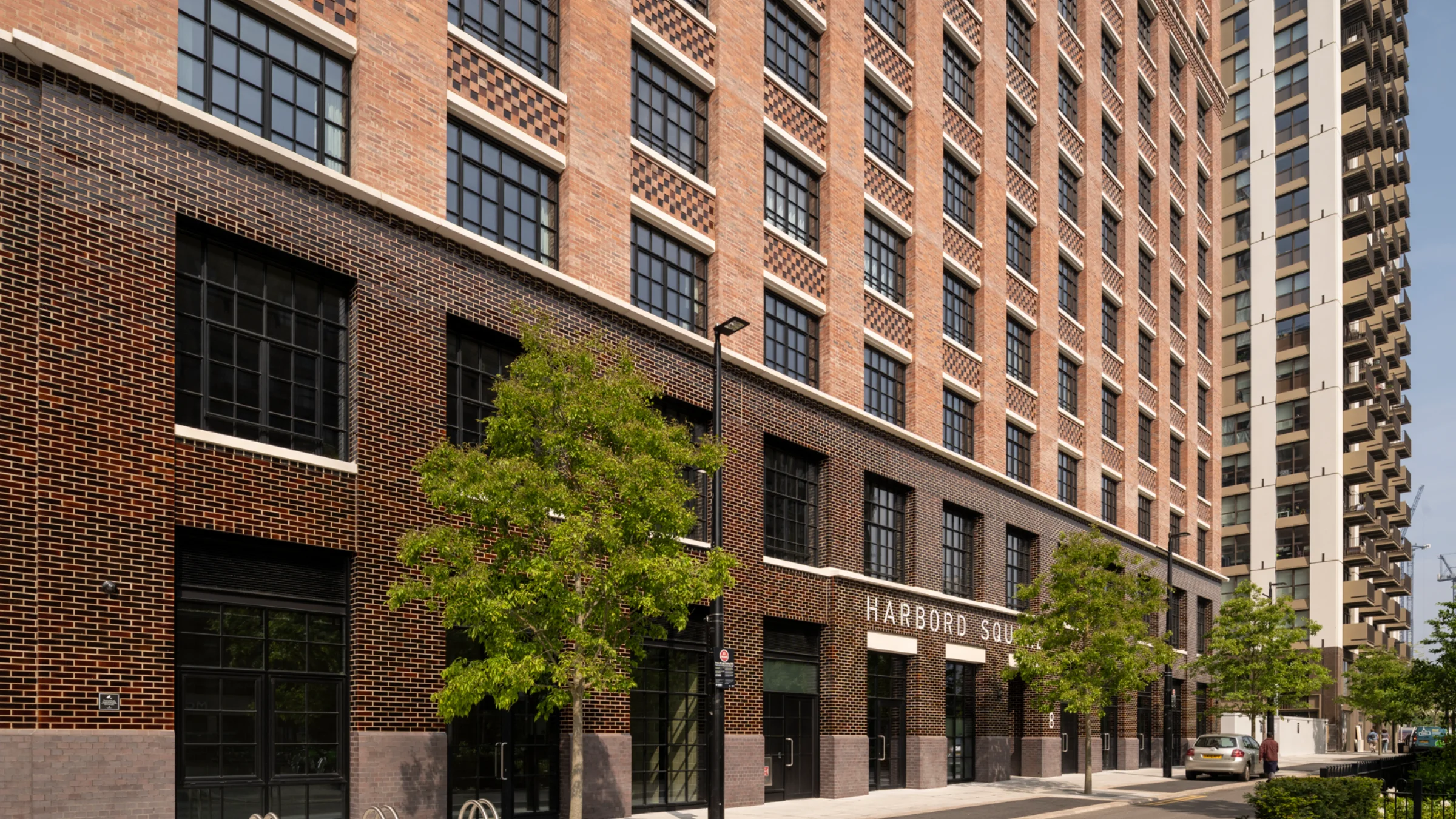 exterior of a brick building