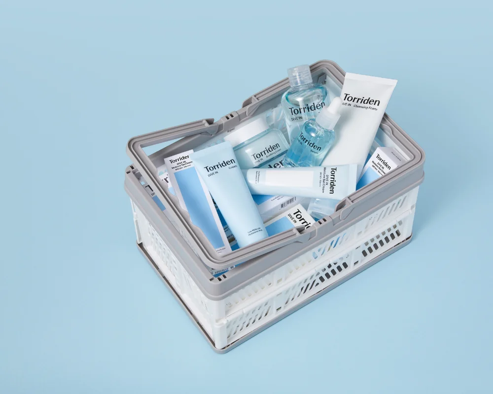 basket of torriden products from pureseoul