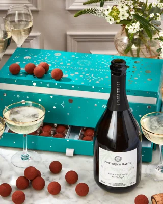 fortnum and mason sparkling tea and truffles