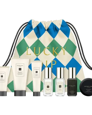 gift bag and lots of fragrance products