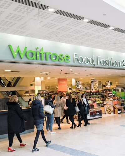 exterior of waitrose store